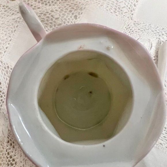 Vintage Bavarian Hand Painted Sugar Bowl, Made in Bavaria, Vintage Sugar Bowl - Picture 8 of 10